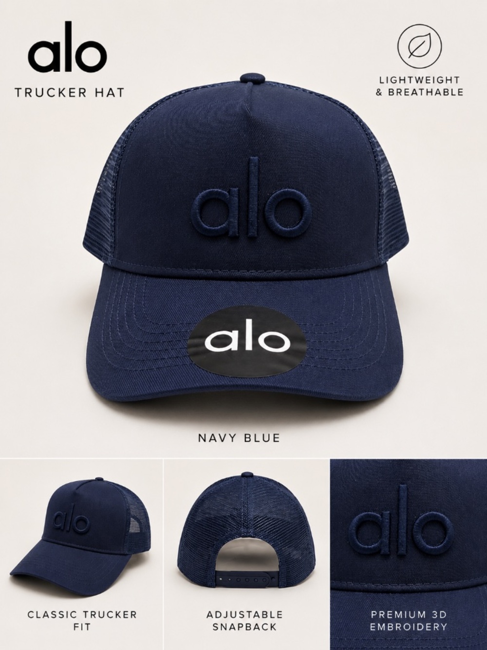 ALO Trucker Hat NAVY